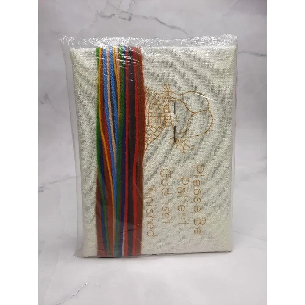Vintage Sunset Designs Jiffy Stitchery Please Be Patient Girl 5x7 Beginner